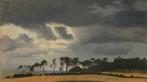 View over Kattegat and Hesselo, 1838. Creator: Johan Thomas Lundbye