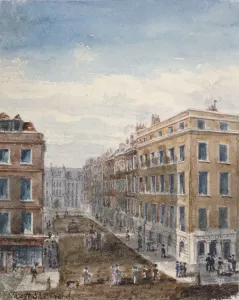 King Street Prints: View of King Street, looking north from Cheapside to the Guildhall, City of London