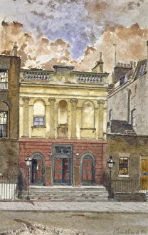 St Pancras Prints: View of the Kings Cross Theatre, Liverpool Street, St Pancras, London, 1881. Artist