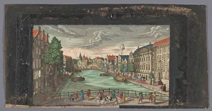 Prepared Paper Prints: View of the Kloveniersburgwal and the Waag on the Nieuwmarkt in Amsterdam