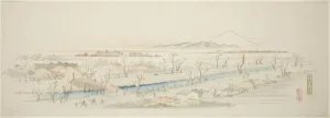 View of Koganei (Koganei no kei), from an untitled series of famous views of the Edo... c.1839/40. Creator: Ando Hiroshige