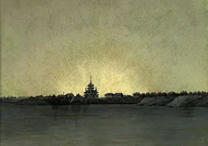 Research University Prints: View of the Kolpashev Village. First Ship Pier From Tomsk