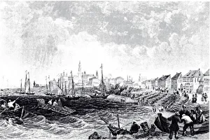 Kostroma Prints: View of Kostroma, ca 1835. Artist: Anonymous