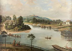 Strolling Prints: View of Krakow, 1876. Creator: Saturnin Swierzynski