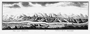 L Rsenius Gallery: View of Krasnoyarsk, ca 1735. Artist: Lursenius, Johann Wilhelm (1704-1771)