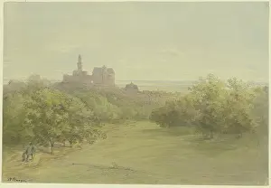 Distant Prints: View of Kronberg, c1840-1900. Creator: Anton Burger