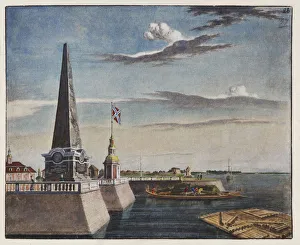 View of the Kronstadt pier, Early 19th cen