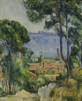 Paul 1839 1906 Collection: View of L Estaque and the Chateau d If