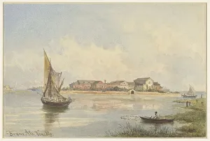 Waterscape Prints: View of the Lagoon in Venice, 1831-1914. Creator: Franz Alt