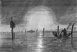 Bates Hw Prints: View in the Lagoon of Venice; The River Basin of the Po