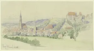 Parish Prints: View of Landshut, 1861. Creator: Eugen Johann Georg Klimsch