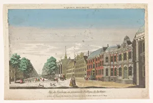 View of Lange Voorhout in The Hague, 1735-1805. Creator: Unknown