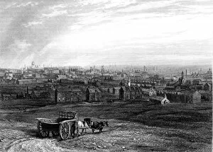 Urban Sprawl Gallery: View of Leeds, Yorkshire, early 19th century