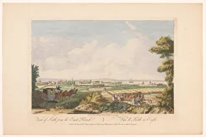 Overton Henry Prints: View of Leith from the East Road, Scotland, 1753. Creator: Paul Sandby