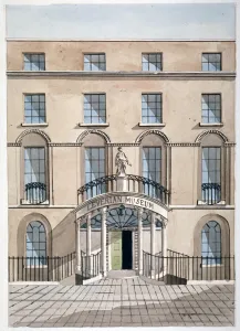 Lever Prints: Front view of the Leverian Museum, Albion Place, Southwark, London, c1806