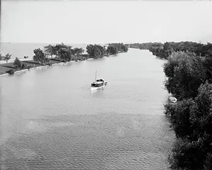 Lincoln Park Prints: View in Lincoln Park, Chicago, Ill. c1905. Creator: Unknown