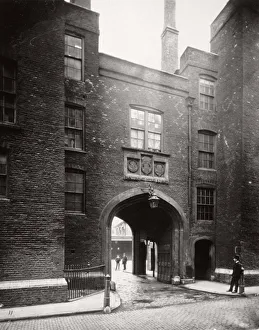 Holborn Prints: View of Lincolns Inn Gatehouse, Holborn, Camden, London, 1867