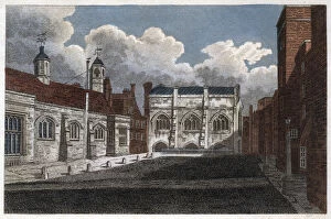 Images Dated 29th July 2008: View of Lincolns Inn Hall and Chapel, London, 1811. Artist: Pals