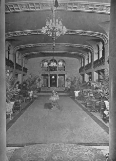 Lobby Prints: View from the lobby across the ballroom, Hotel Statler, Buffalo, New York, 1923