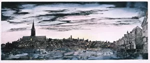 Bannister Gallery: View of London, 1530. Artist: Richard Bannister