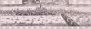 Friedrich Bernhard Prints: View of London, c1710