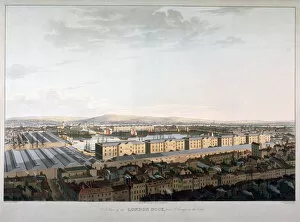 Daniel Havell Gallery: View of London Docks, 1816. Artist: Daniel Havell