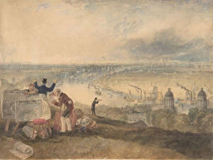 Joseph Turner Collection: View of London from Greenwich, 1825. Creator: JMW Turner