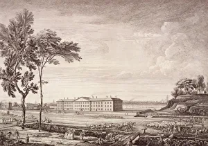 Boulton Prints: View of the London Hospital in Whitechapel Road, 1753