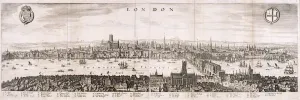 St Katherine By The Tower Prints: View of London from the south, 1638
