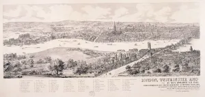 View of London from Southwark, 1543. Artist: Nathaniel Whittock