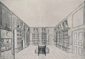 Edward F Strange Gallery: View Looking Inwards of Samuel Pepyss Library in York Building, 1928