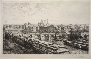 View from the Louvre, 1882. Creator: Maxime Lalanne (French, 1827-1886)