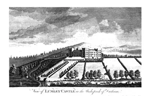 Durham Prints: View of Lumley Castle in the Bishoprick of Durham. c1779-1790