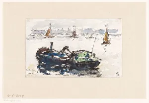 Vans Gravesande Prints: View of the Maas near Rotterdam, 1902. Creator: Carel Nicolaas Storm