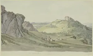 Rocky Prints: View from the Madelstein towards Wartburg Castle