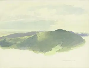 Shadows Prints: View from Madenburg Castle of the surrounding hilly landscape