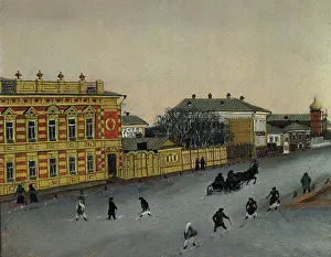 View of the Magistratskaia Street During Mud, 1880-1897. Creator: Pavel Mikhailovich Kosharov