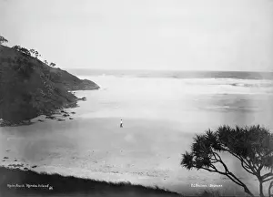 Atmosphere Prints: View of Main Beach, Mulgumpin, (Moreton Island), 1894. Creator: Poul C Poulsen