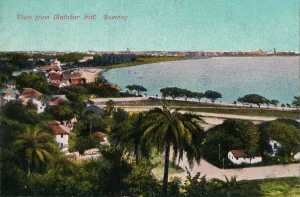 Mumbai Prints: View from Malabar Hill, Bombay, c1920