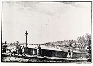Neva River Prints: View of the Malaya Nevka River from the Kamennoostrovsky Bridge