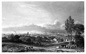 Urban Sprawl Gallery: View of Manchester, 1844.Artist: Thomas Higham