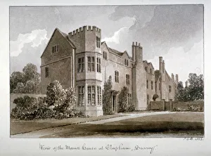 John Chessell Prints: View of the Manor House at Clapham, Surrey, 1823