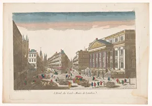 Daumont Jean Francois Prints: View of the Mansion House in London, 1745-1775. Creator: Unknown