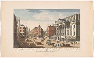 Palladianism Collection: View of the Mansion House in London, 1751. Creator: Thomas Bowles