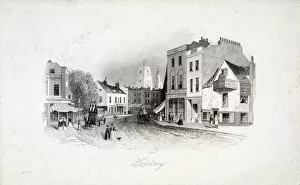 Charles Turner Gallery: View of Mare Street, Hackney, London, c1860