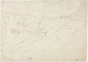1796 1875 Prints: View of Marino (recto); Sketch for a Landscape (verso), 1827