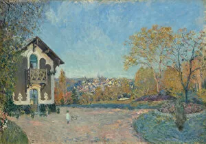 Arthur Sisley Gallery: View of Marly-le-Roi from Coeur-Volant, 1876. Creator: Alfred Sisley