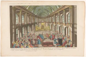 Antoinette Prints: View of marriage between Louis XVI