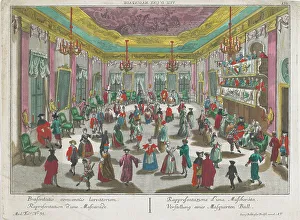 Masked Ball Prints: View of a masked ball, 1742-1801. Creator: Anon