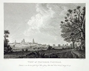 Pagoda Prints: View of Maugree Pagodas, 1794. Creator: Robert Home